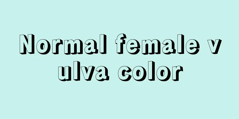 Normal female vulva color