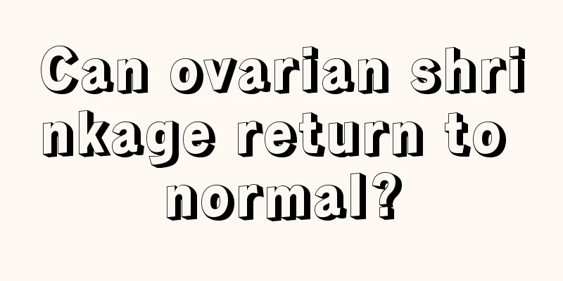 Can ovarian shrinkage return to normal?