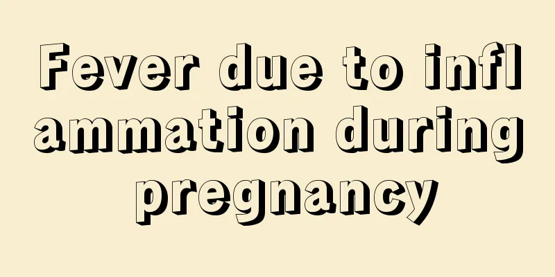 Fever due to inflammation during pregnancy