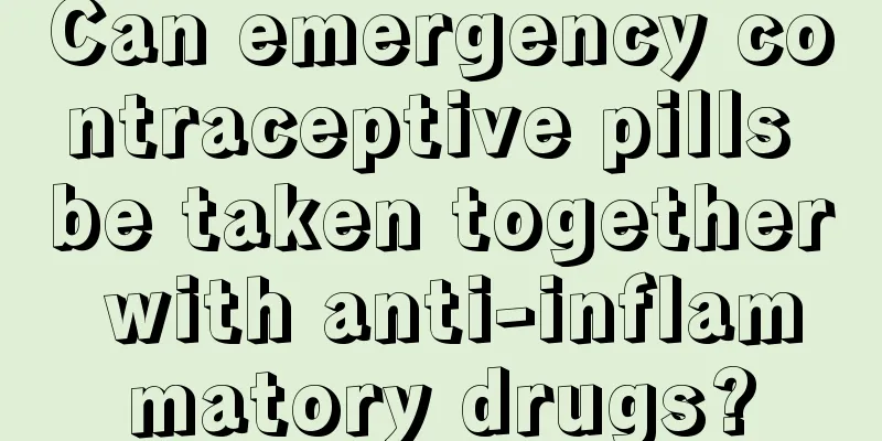 Can emergency contraceptive pills be taken together with anti-inflammatory drugs?