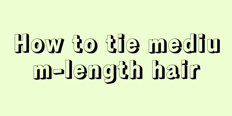 How to tie medium-length hair