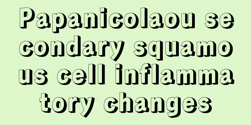 Papanicolaou secondary squamous cell inflammatory changes