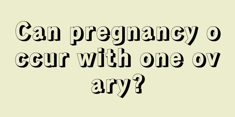 Can pregnancy occur with one ovary?