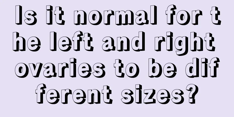 Is it normal for the left and right ovaries to be different sizes?