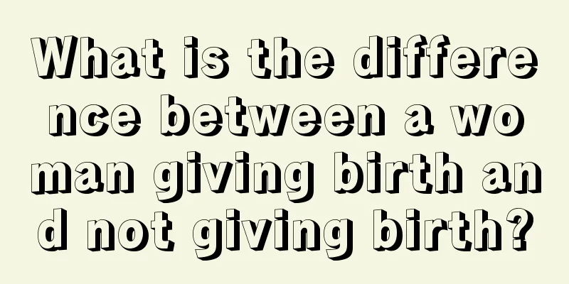 What is the difference between a woman giving birth and not giving birth?