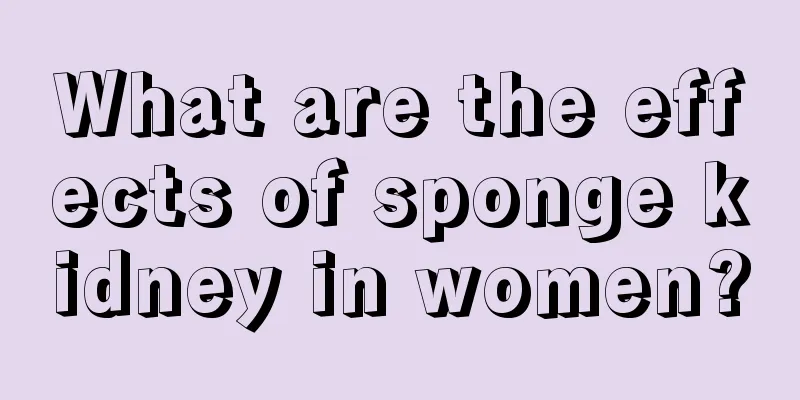 What are the effects of sponge kidney in women?