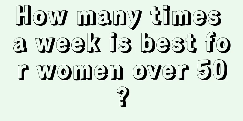 How many times a week is best for women over 50?