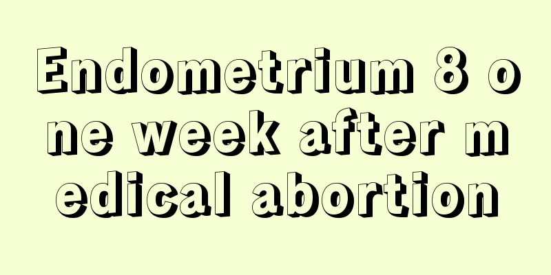 Endometrium 8 one week after medical abortion