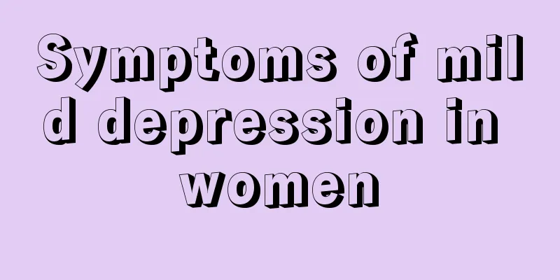 Symptoms of mild depression in women