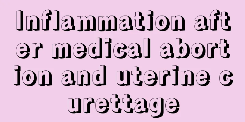 Inflammation after medical abortion and uterine curettage