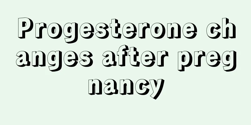 Progesterone changes after pregnancy