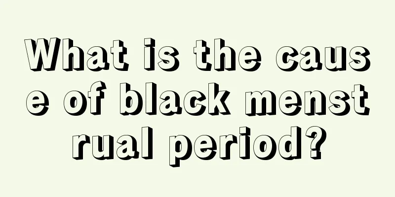 What is the cause of black menstrual period?