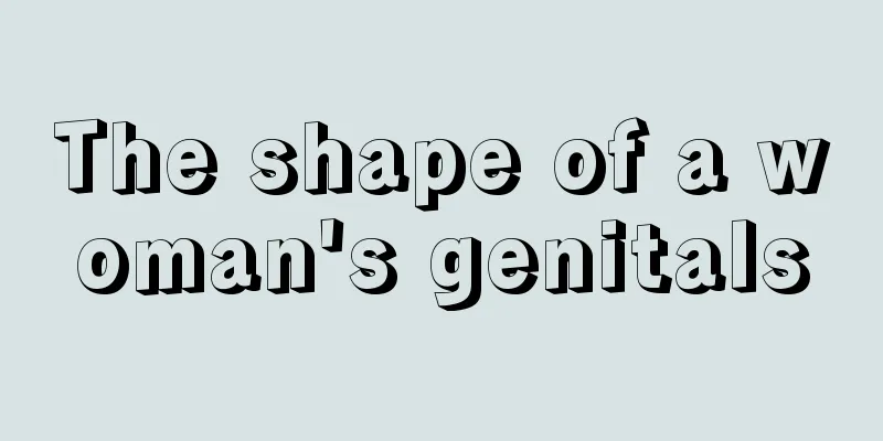 The shape of a woman's genitals