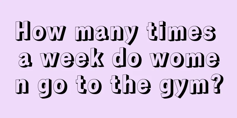 How many times a week do women go to the gym?