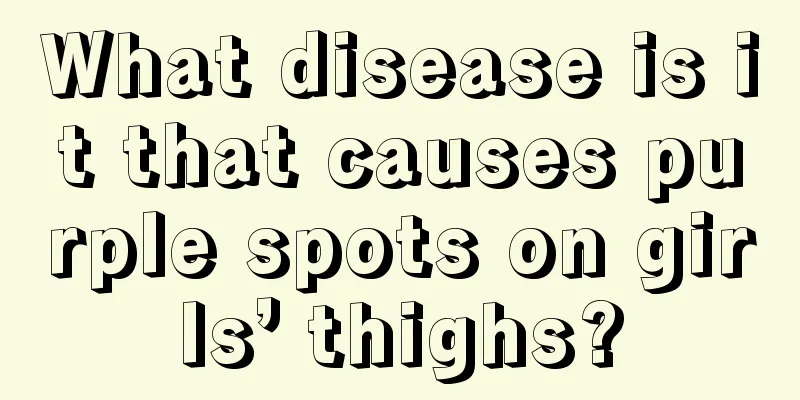 What disease is it that causes purple spots on girls’ thighs?