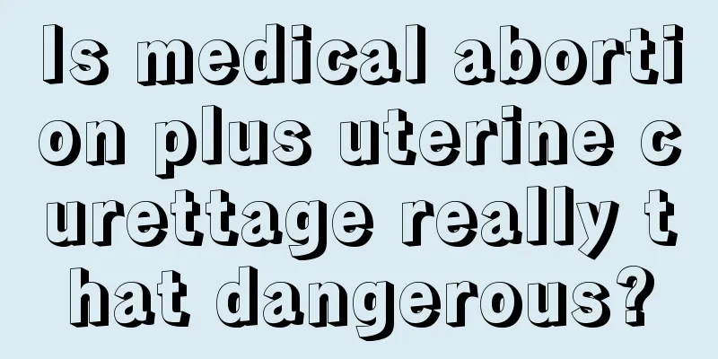 Is medical abortion plus uterine curettage really that dangerous?