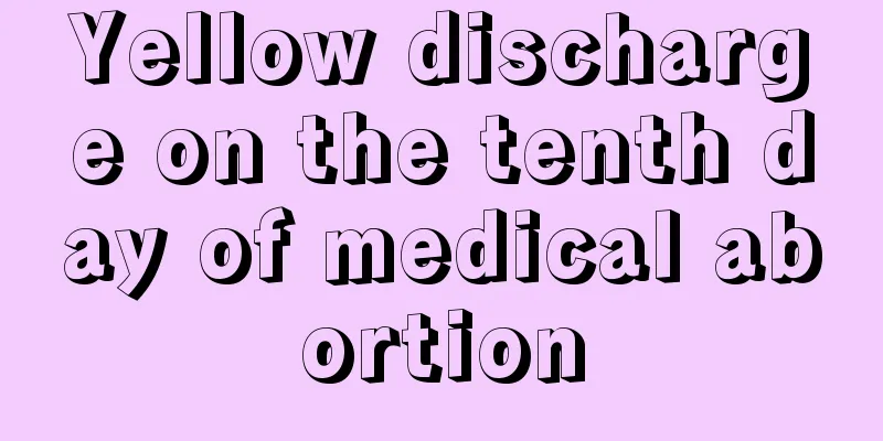 Yellow discharge on the tenth day of medical abortion