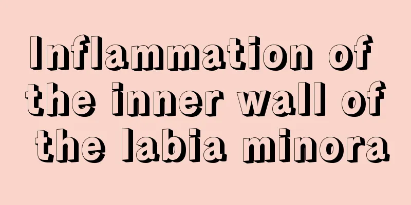 Inflammation of the inner wall of the labia minora