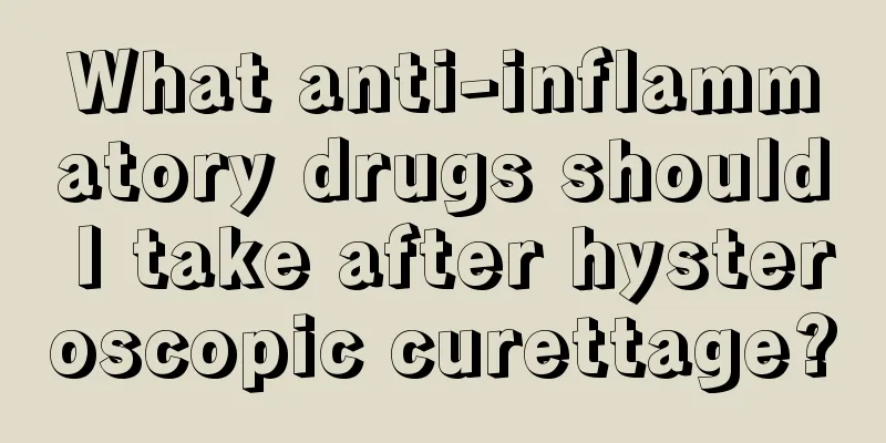 What anti-inflammatory drugs should I take after hysteroscopic curettage?