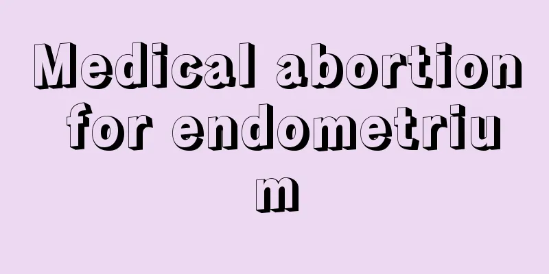 Medical abortion for endometrium