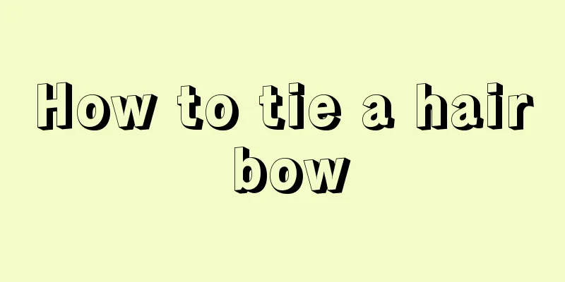 How to tie a hair bow