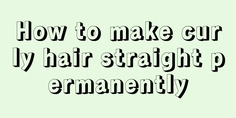 How to make curly hair straight permanently