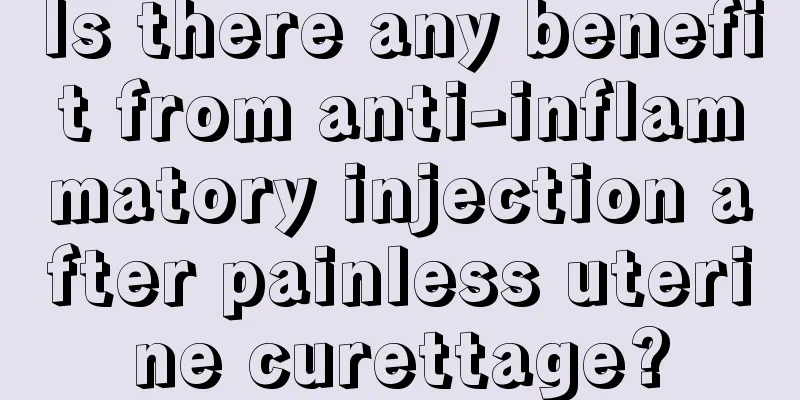 Is there any benefit from anti-inflammatory injection after painless uterine curettage?