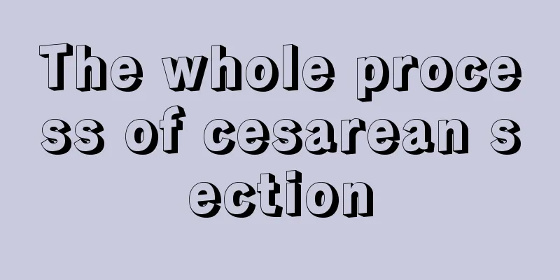 The whole process of cesarean section