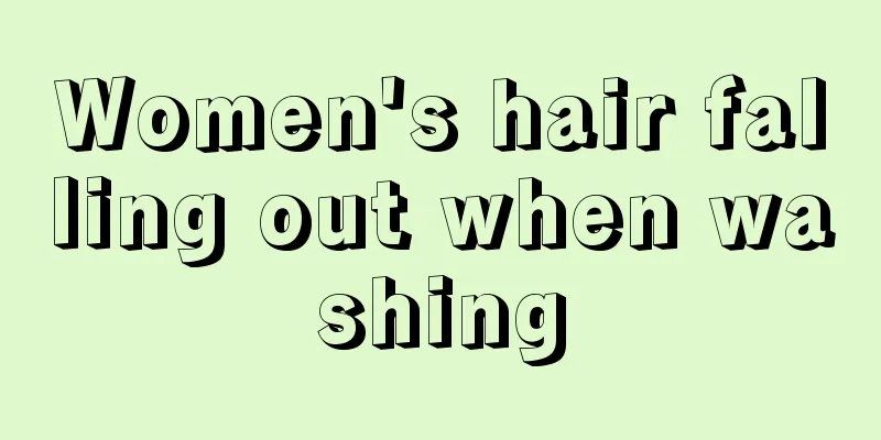 Women's hair falling out when washing