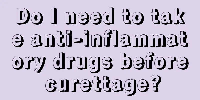 Do I need to take anti-inflammatory drugs before curettage?