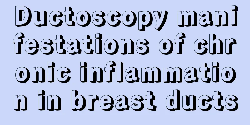 Ductoscopy manifestations of chronic inflammation in breast ducts