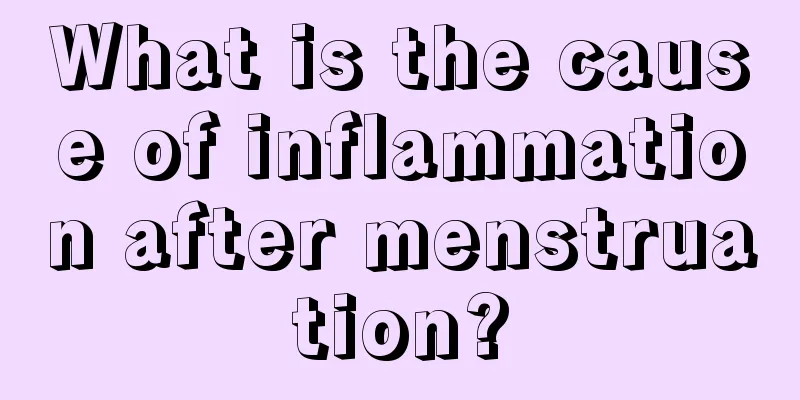 What is the cause of inflammation after menstruation?