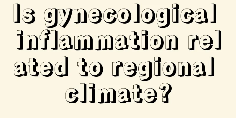 Is gynecological inflammation related to regional climate?