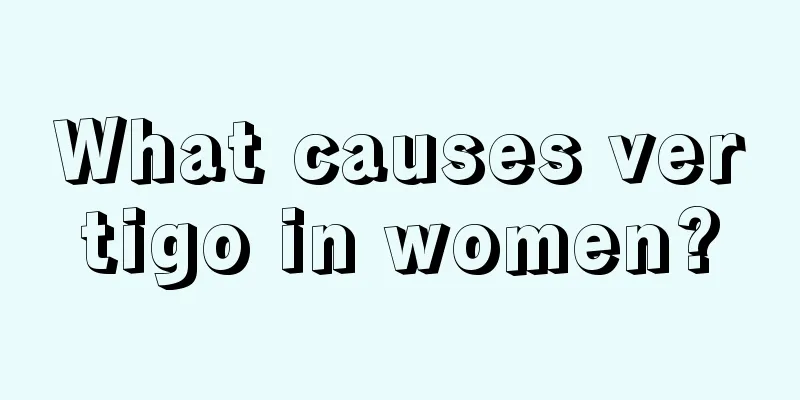 What causes vertigo in women?