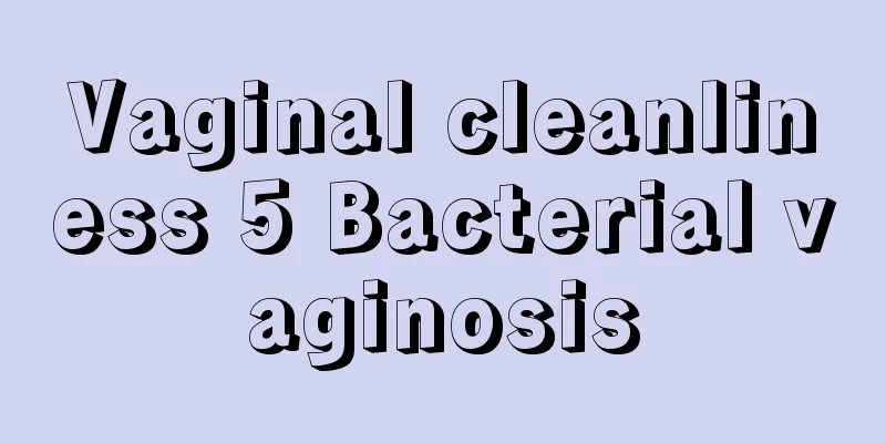 Vaginal cleanliness 5 Bacterial vaginosis