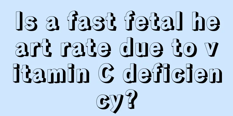 Is a fast fetal heart rate due to vitamin C deficiency?