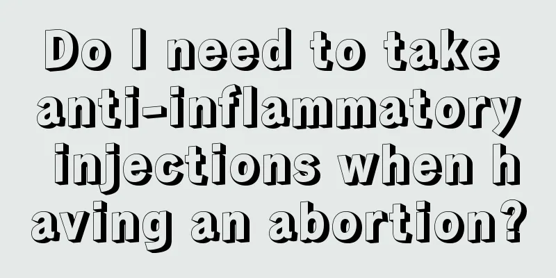 Do I need to take anti-inflammatory injections when having an abortion?