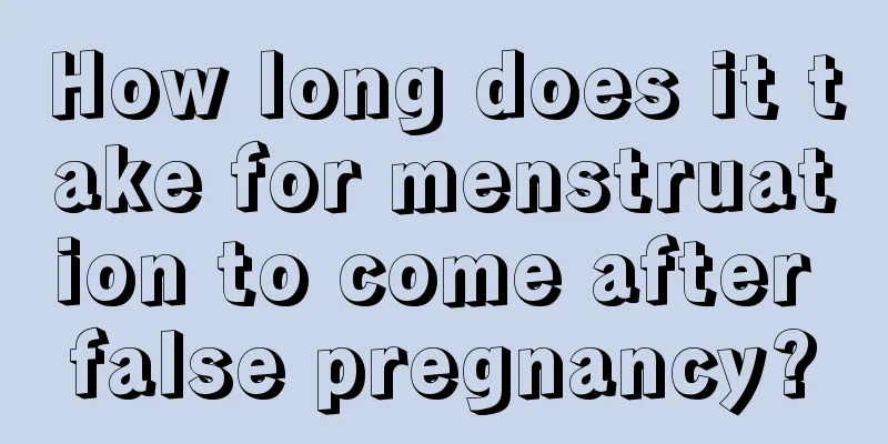 How long does it take for menstruation to come after false pregnancy?