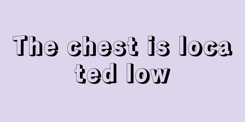 The chest is located low