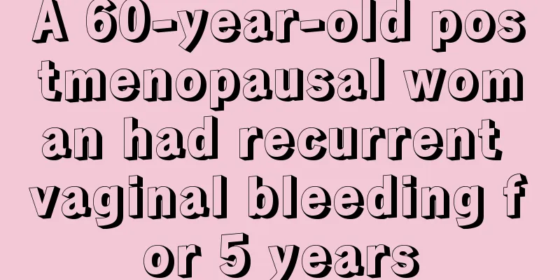 A 60-year-old postmenopausal woman had recurrent vaginal bleeding for 5 years