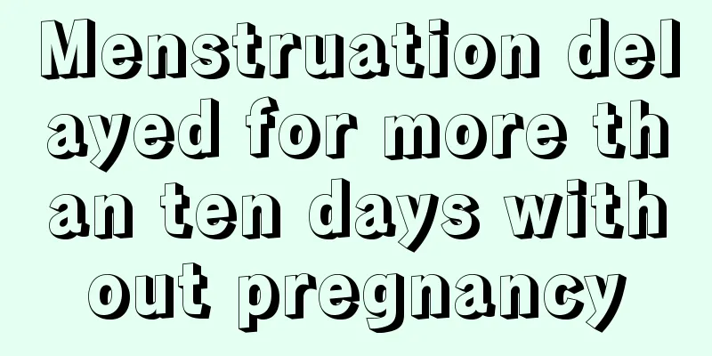 Menstruation delayed for more than ten days without pregnancy