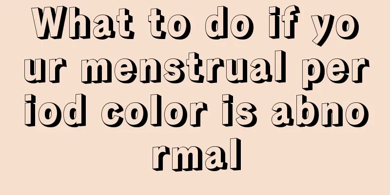 What to do if your menstrual period color is abnormal