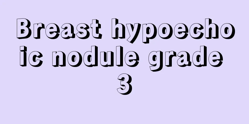 Breast hypoechoic nodule grade 3