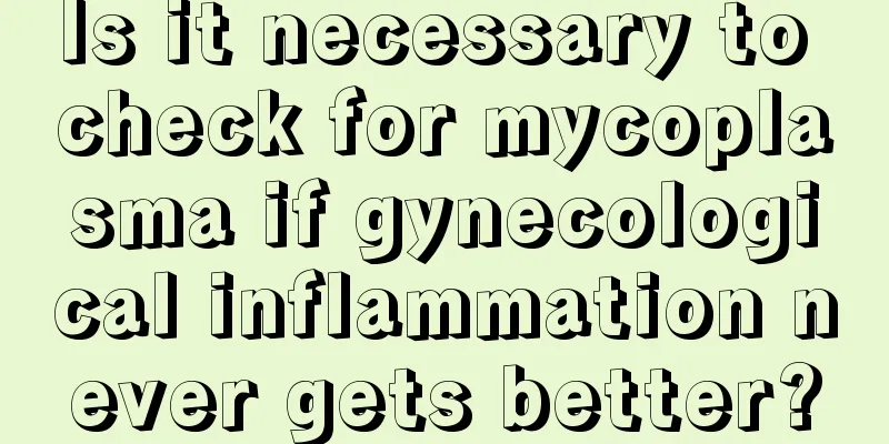 Is it necessary to check for mycoplasma if gynecological inflammation never gets better?