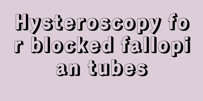 Hysteroscopy for blocked fallopian tubes