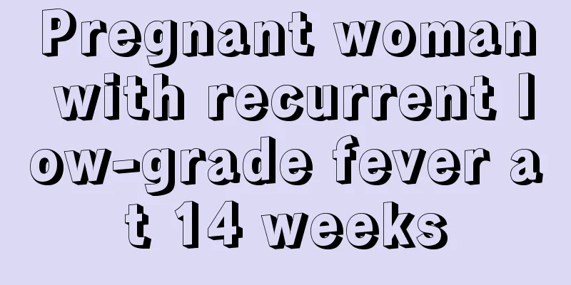 Pregnant woman with recurrent low-grade fever at 14 weeks