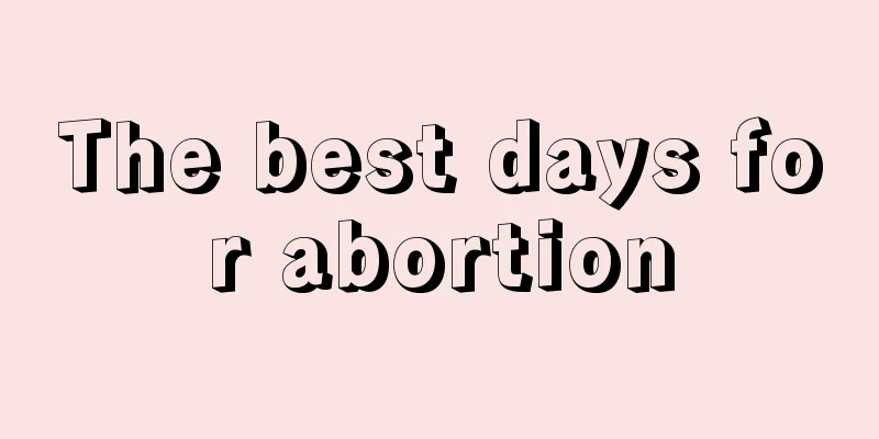 The best days for abortion