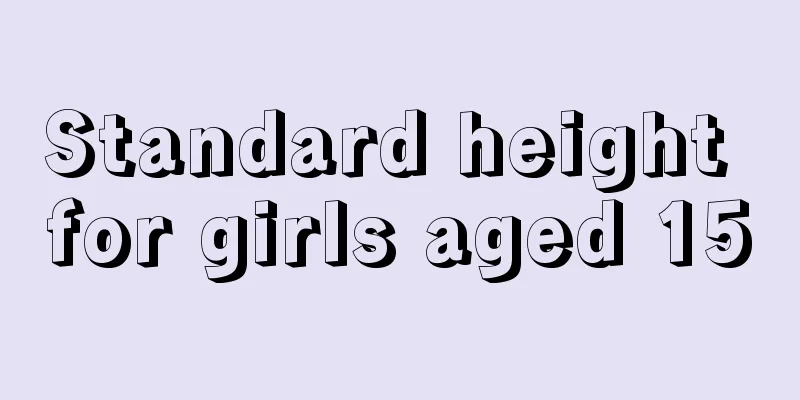 Standard height for girls aged 15