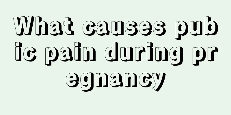 What causes pubic pain during pregnancy