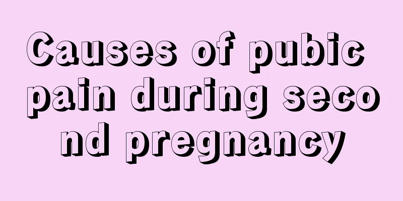 Causes of pubic pain during second pregnancy